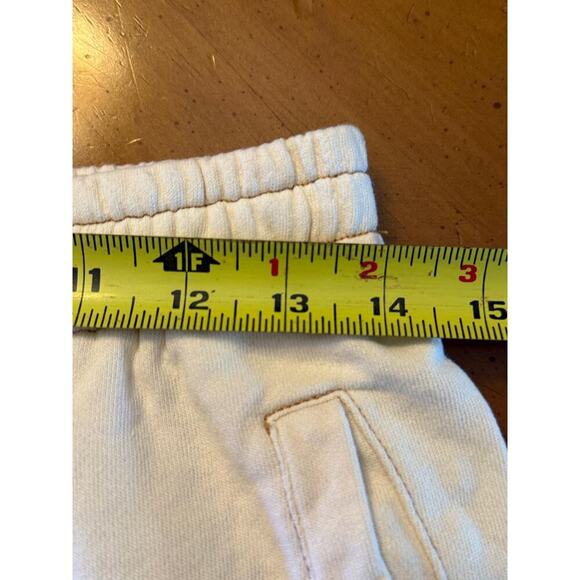 Yllw Yellow The Label Sweatpants Wide Leg Pants Terry Cotton Ivory Size Small - Picture 11 of 12